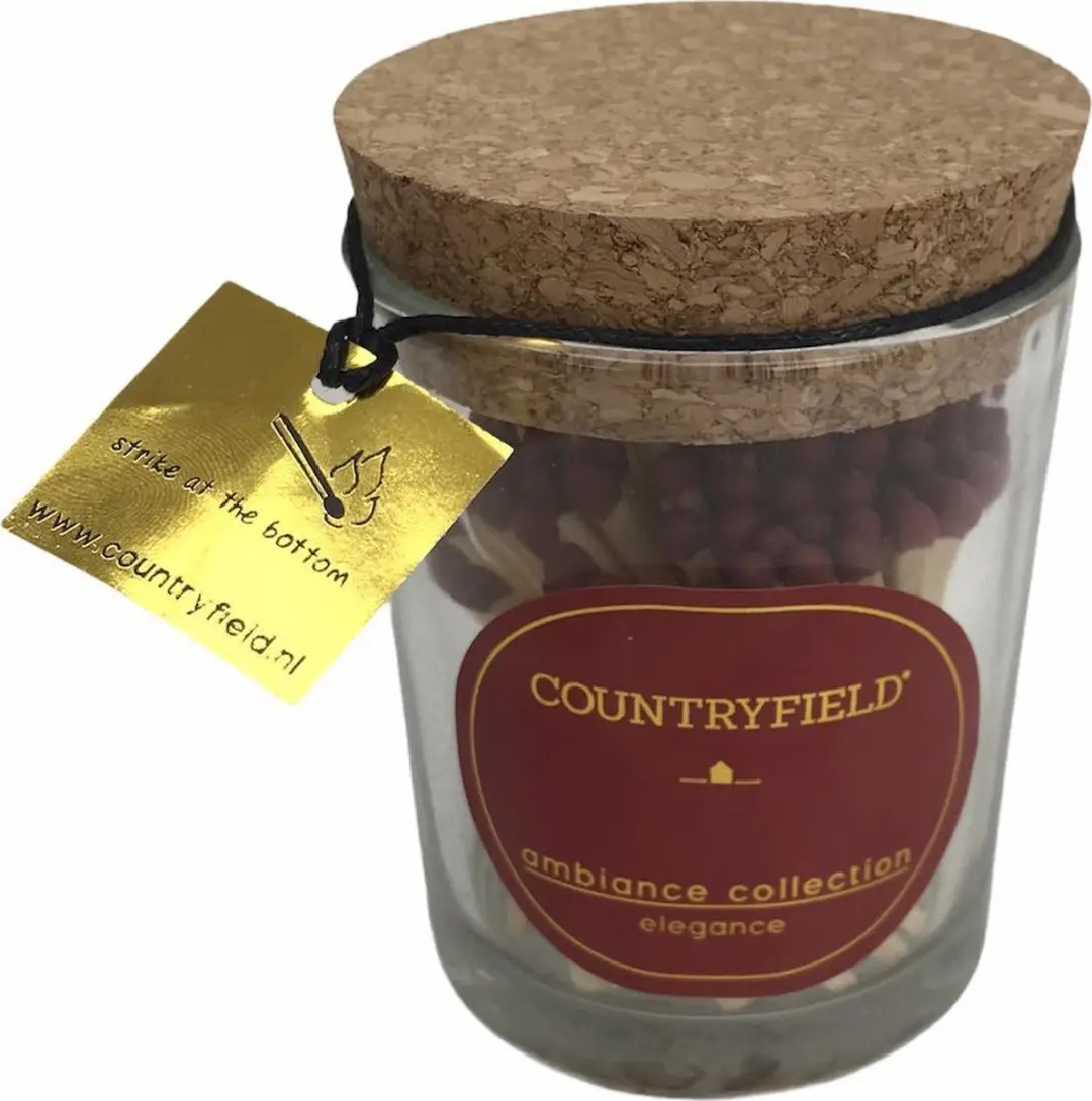 Countryfield Lucifers in Glas Elegance - 100 Stuks