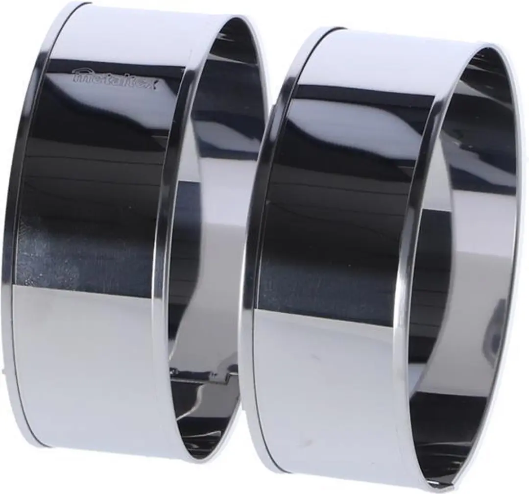 Metaltex Ronde Kookringen ø8,5cm - 2 Stuks
