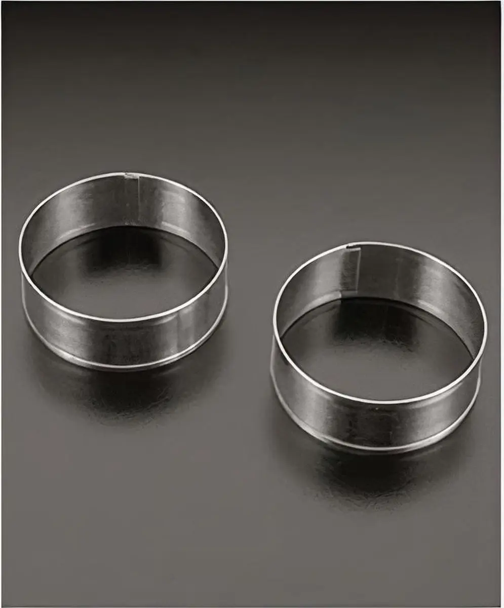 Metaltex Ronde Kookringen ø8,5cm - 2 Stuks