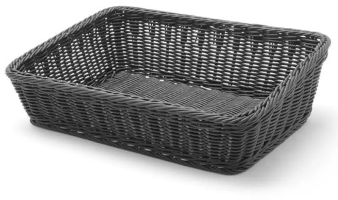 Hendi Rechthoekige Broodmand 400x300x120mm - Zwart
