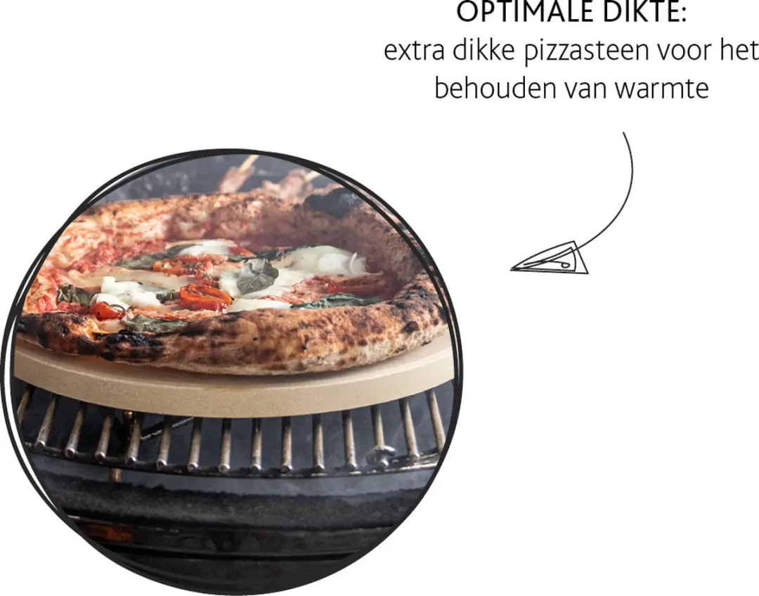 Boska Pizzasteen Deluxe Ø29cm - BBQ & Oven