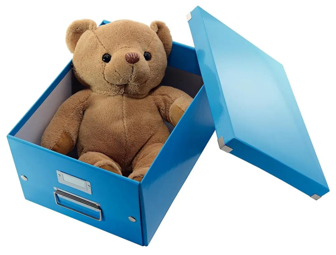 Leitz WOW Click & Store Kartonnen Opbergdoos 28x37cm - 16L - Blauw