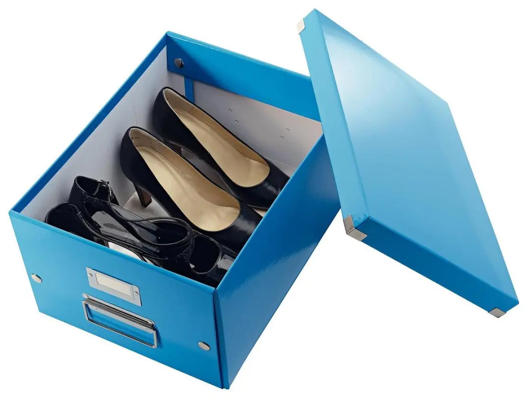 Leitz WOW Click & Store Kartonnen Opbergdoos 28x37cm - 16L - Blauw