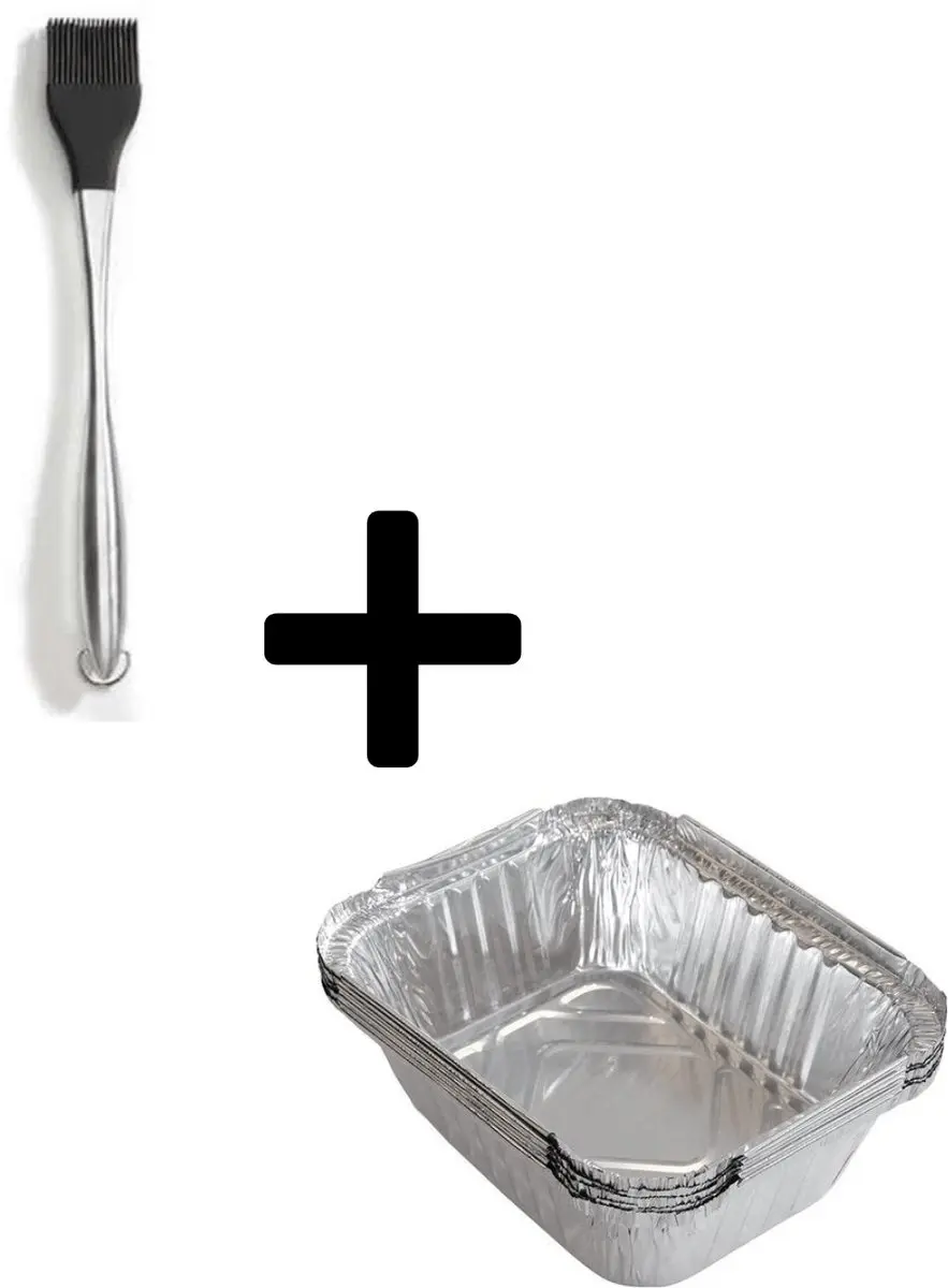 Napoleon Grillset Lakkwast - 6 Stuks - Zilver/Zwart