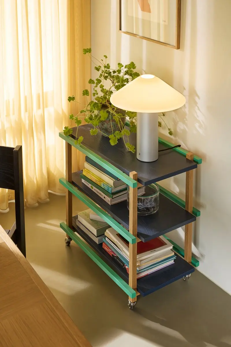 Hübsch Crayon Trolley - Donkerblauw