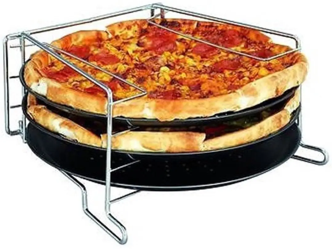 Excellent Houseware Pizza Bakset 30cm - 4-delig - Grijs