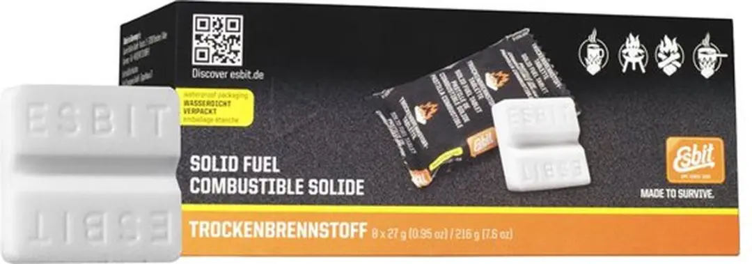 Esbit Solid Fuel Blokjes - 16 Stuks (2x8) - 27g