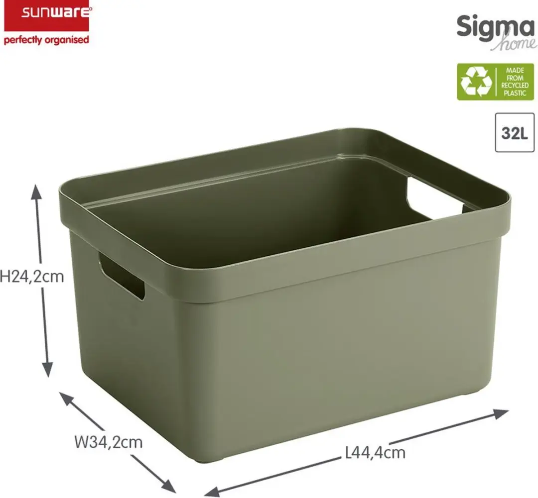 Sunware Sigma Home Opbergbox 32L - Donkergroen