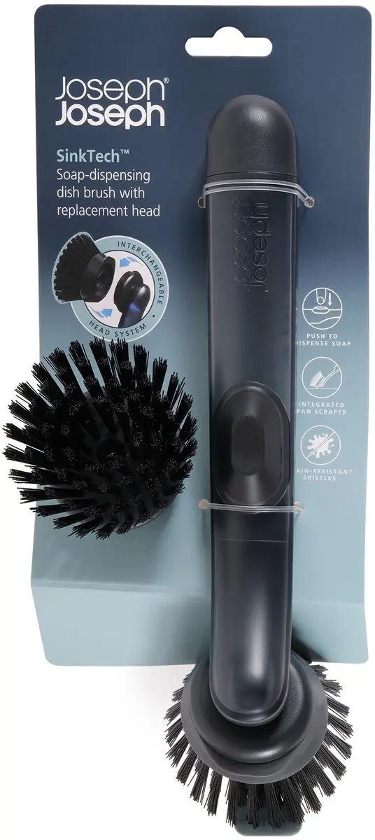 Joseph Joseph SinkTech Afwasmiddel Dispenser Borstel 6500018 - Antraciet