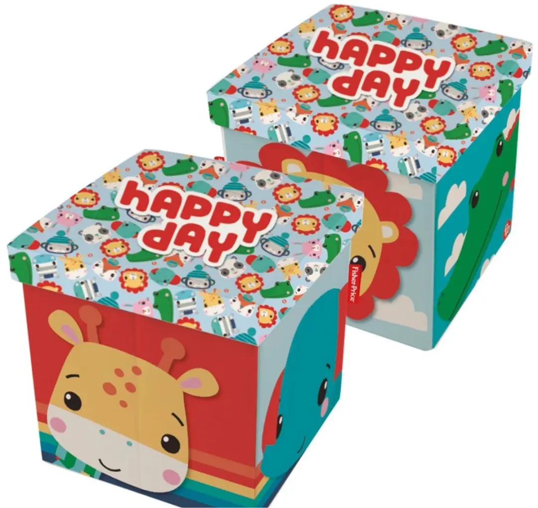 Fisher-Price Opbergbox Animals 30L - Blauw/Oranje