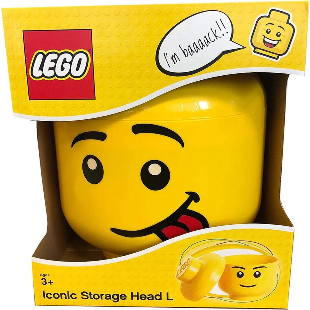 LEGO Silly 8.5L Opbergbox - Geel