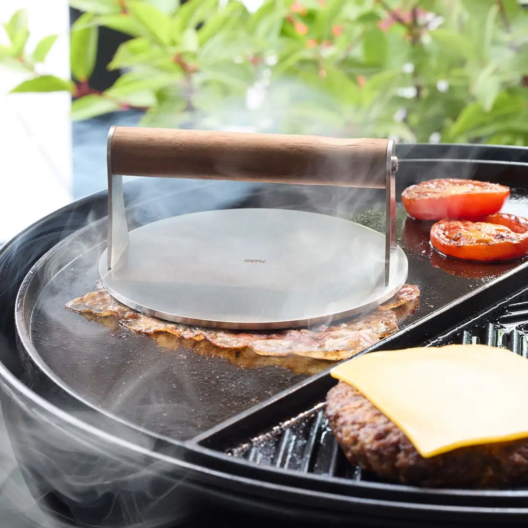 GEFU BBQ Smashburger Smasher - Pers - Diameter 16 cm - Dikte 5 mm