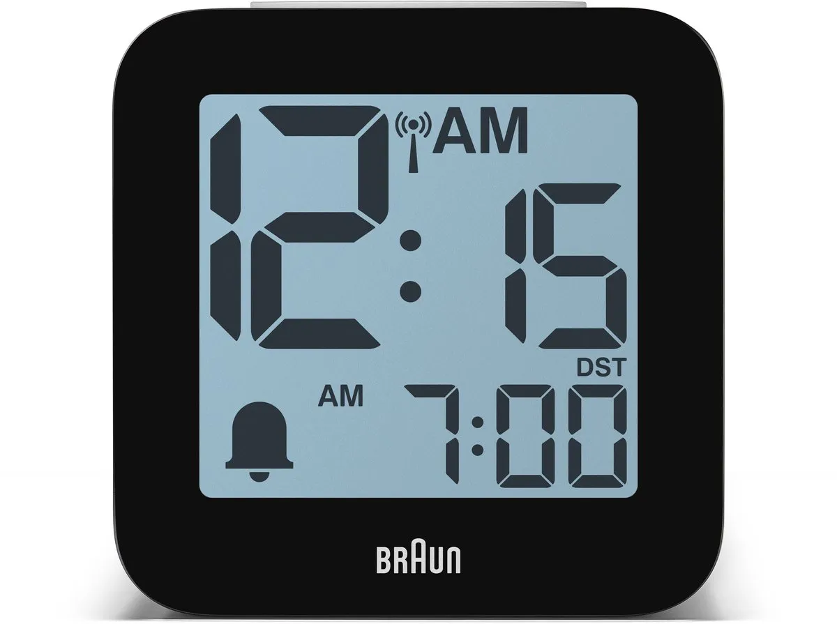 Braun BC25WP-DCF Digitale Wekker - Radiogestuurd - LCD - Licht - Zwart/Wit - afbeelding 6 van 6