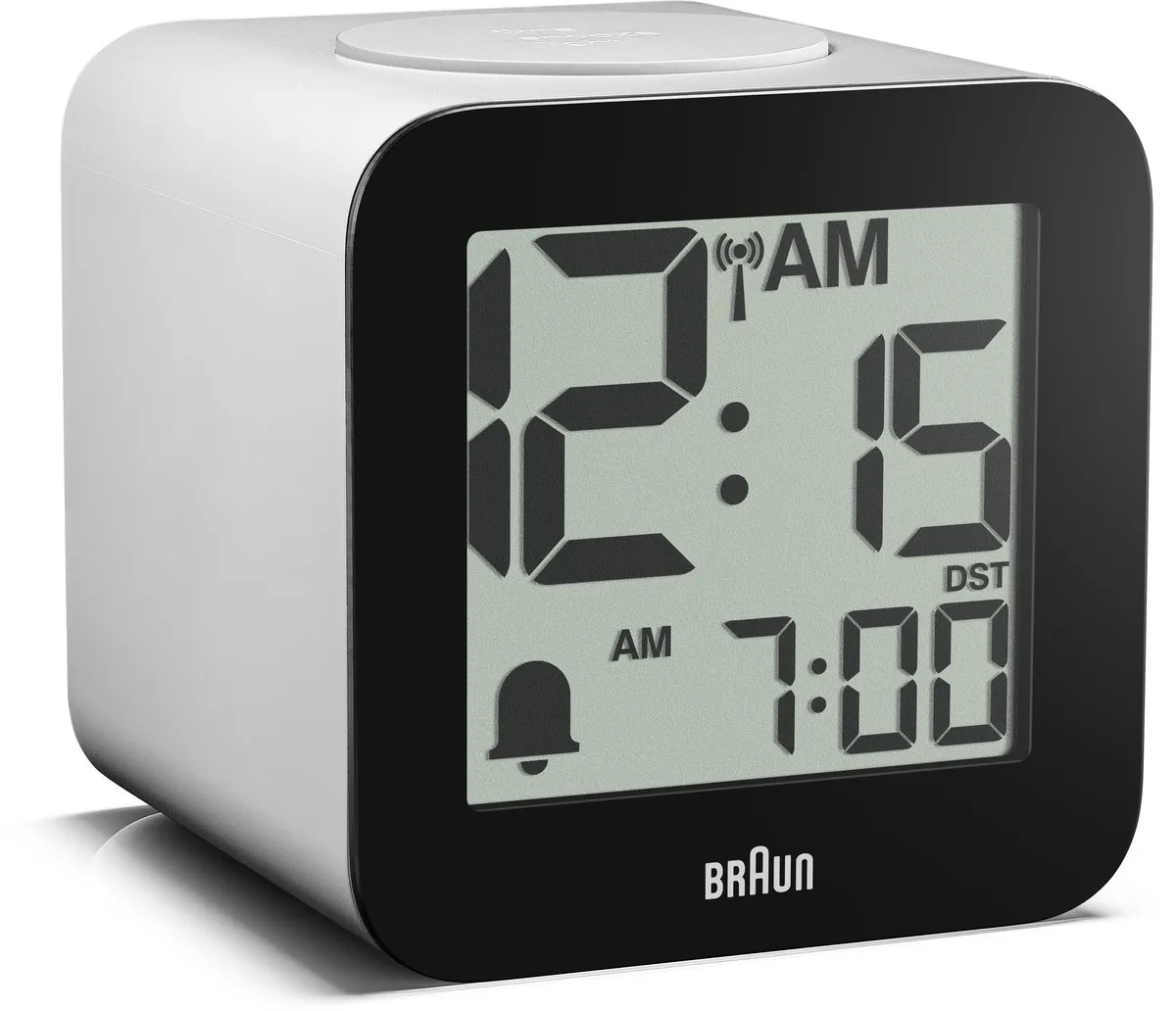 Braun BC25WP-DCF Digitale Wekker - Radiogestuurd - LCD - Licht - Zwart/Wit