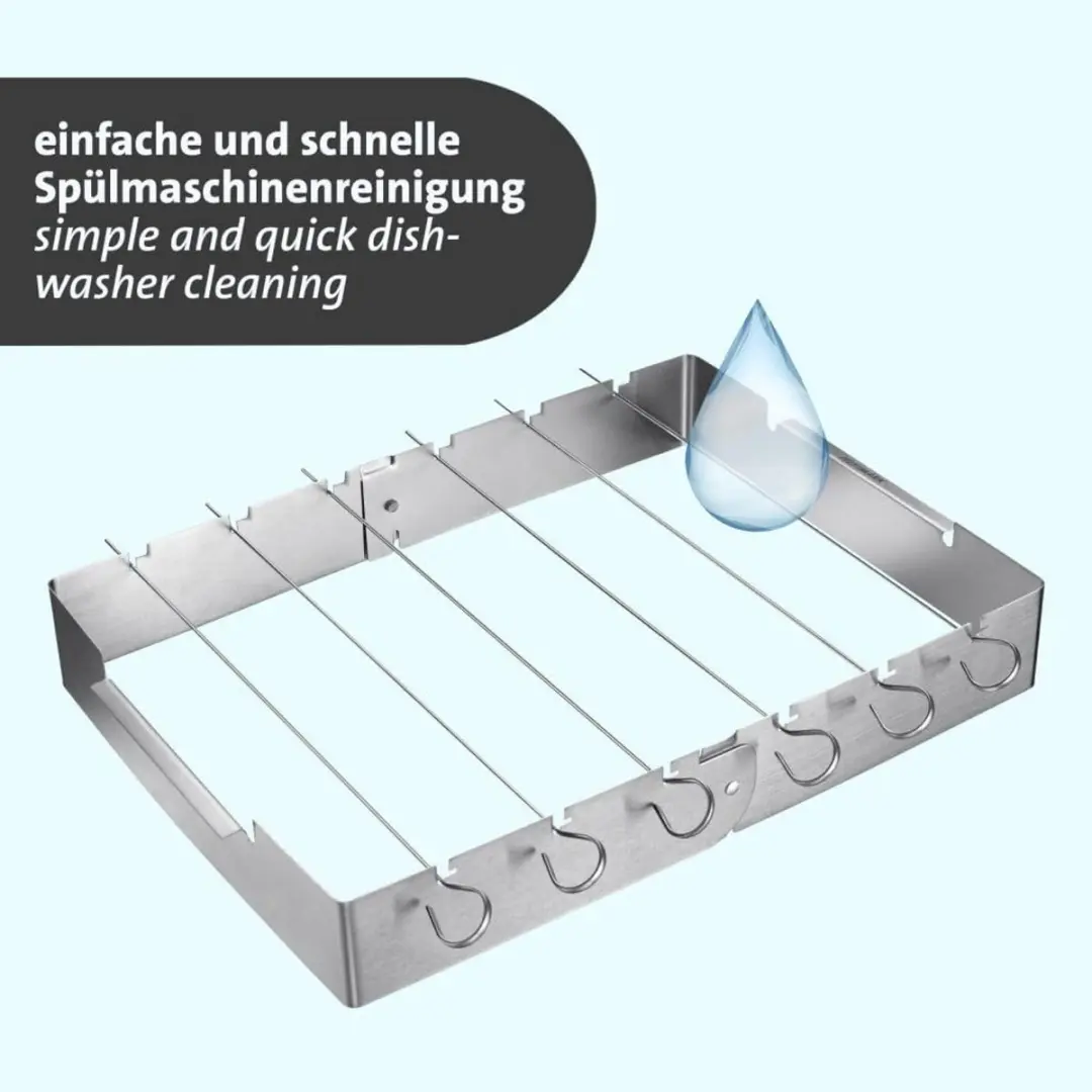 Westmark BBQ Spieshouder Set 7-delig - Zilver