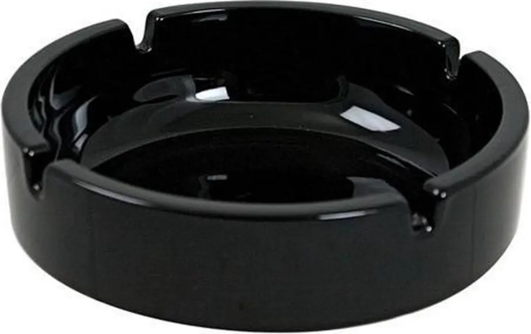 Arcoroc Asbakken 9cm - Zwart - 2 Stuks
