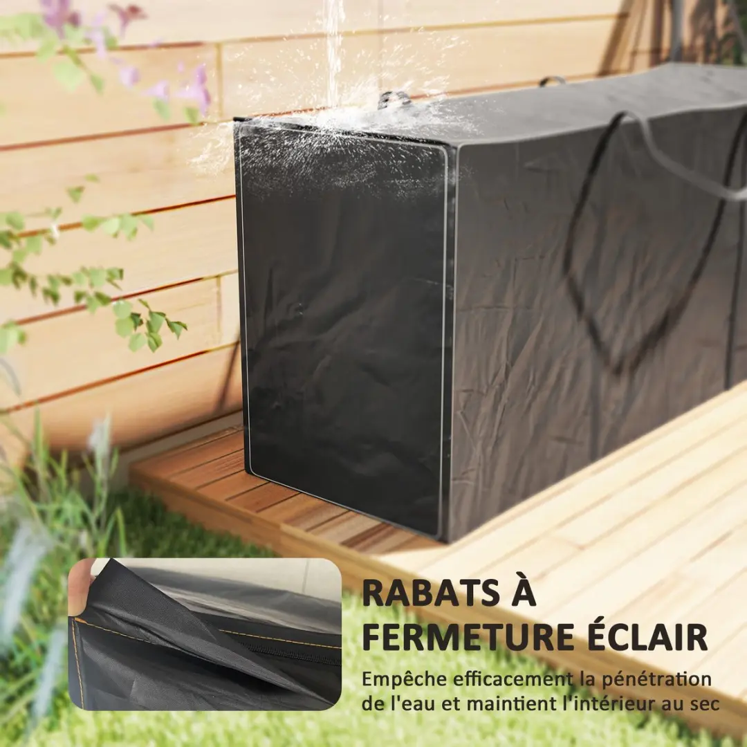 Outsunny Opbergtas 600D Oxford - 175x55x75cm - Zwart