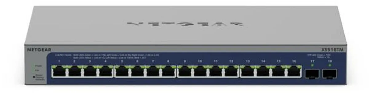 Netgear XS516TM-100EUS Switch - 16 Poorten - Grijs
