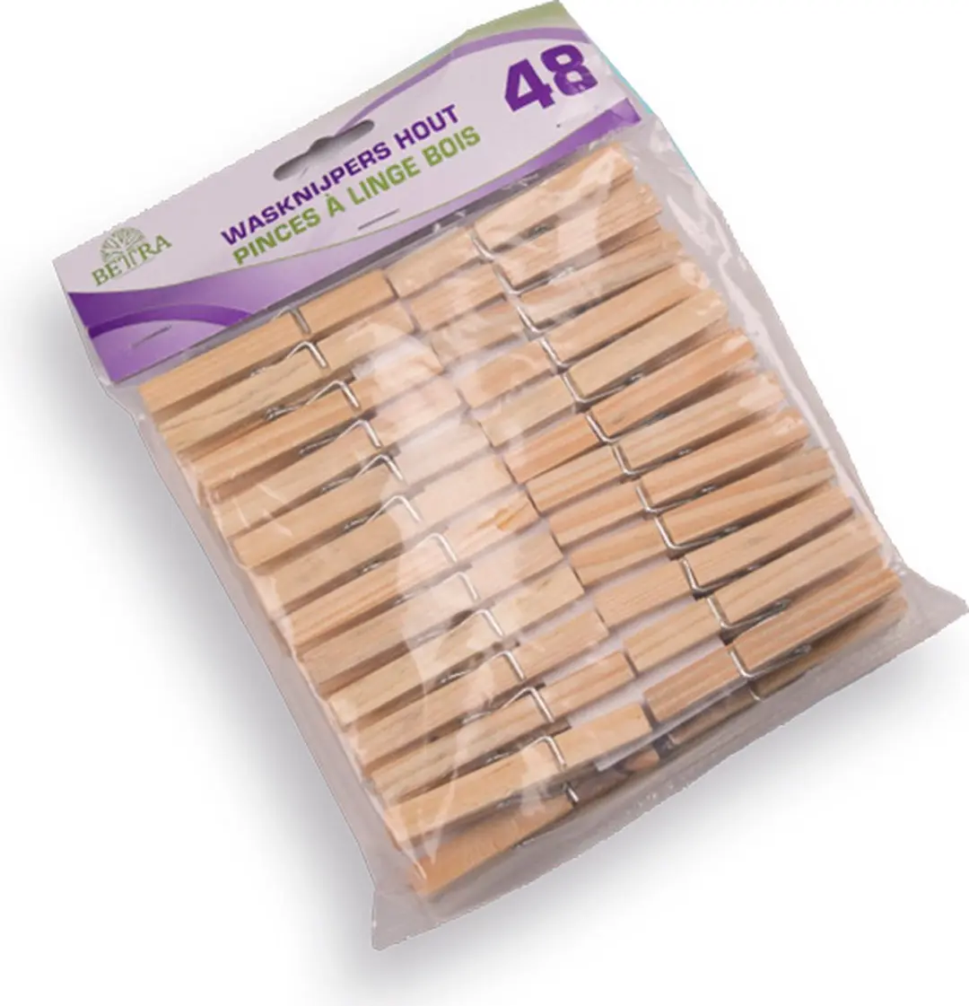 Luva Houten Wasknijpers - 48 Stuks