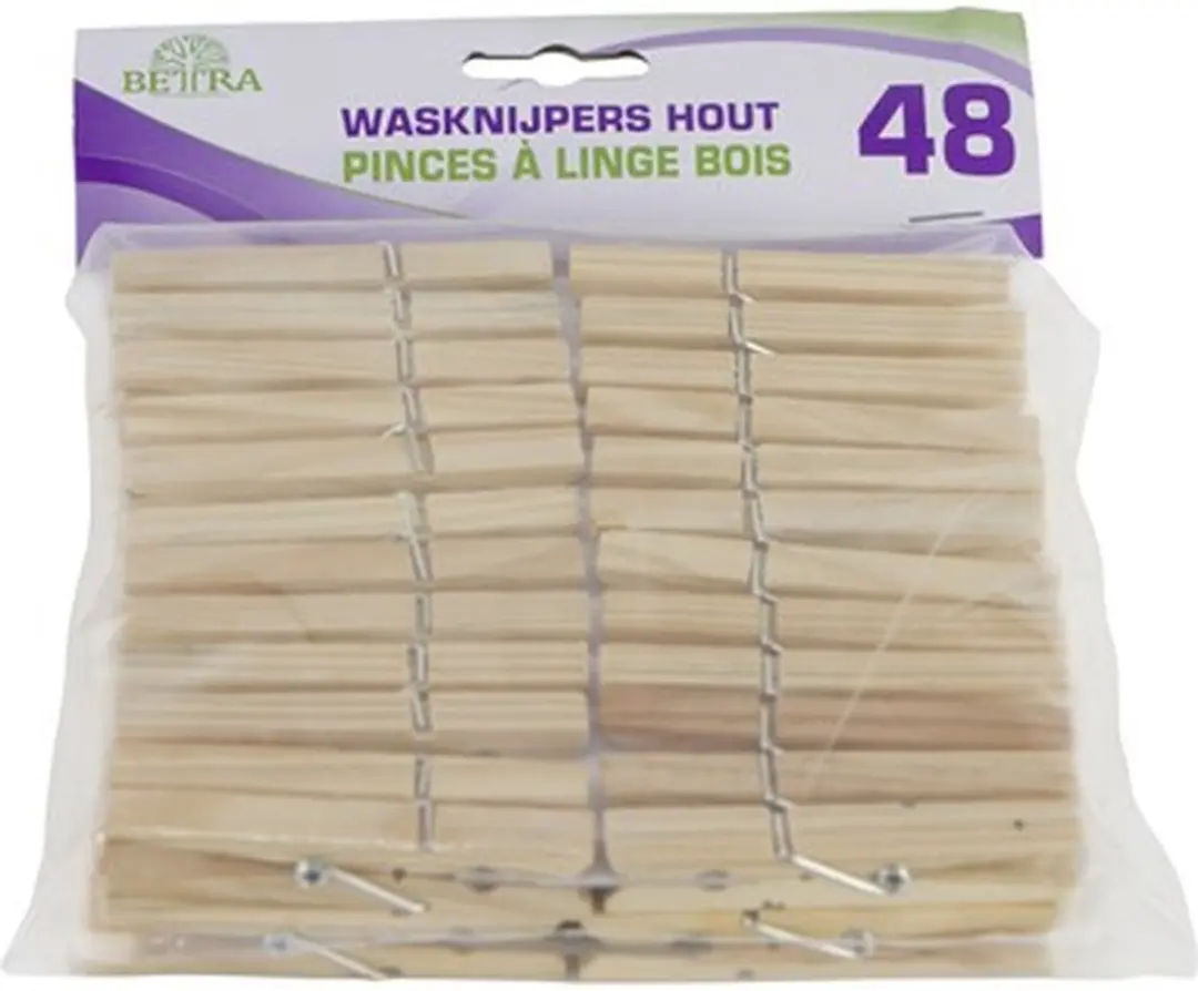 Luva Houten Wasknijpers - 48 Stuks