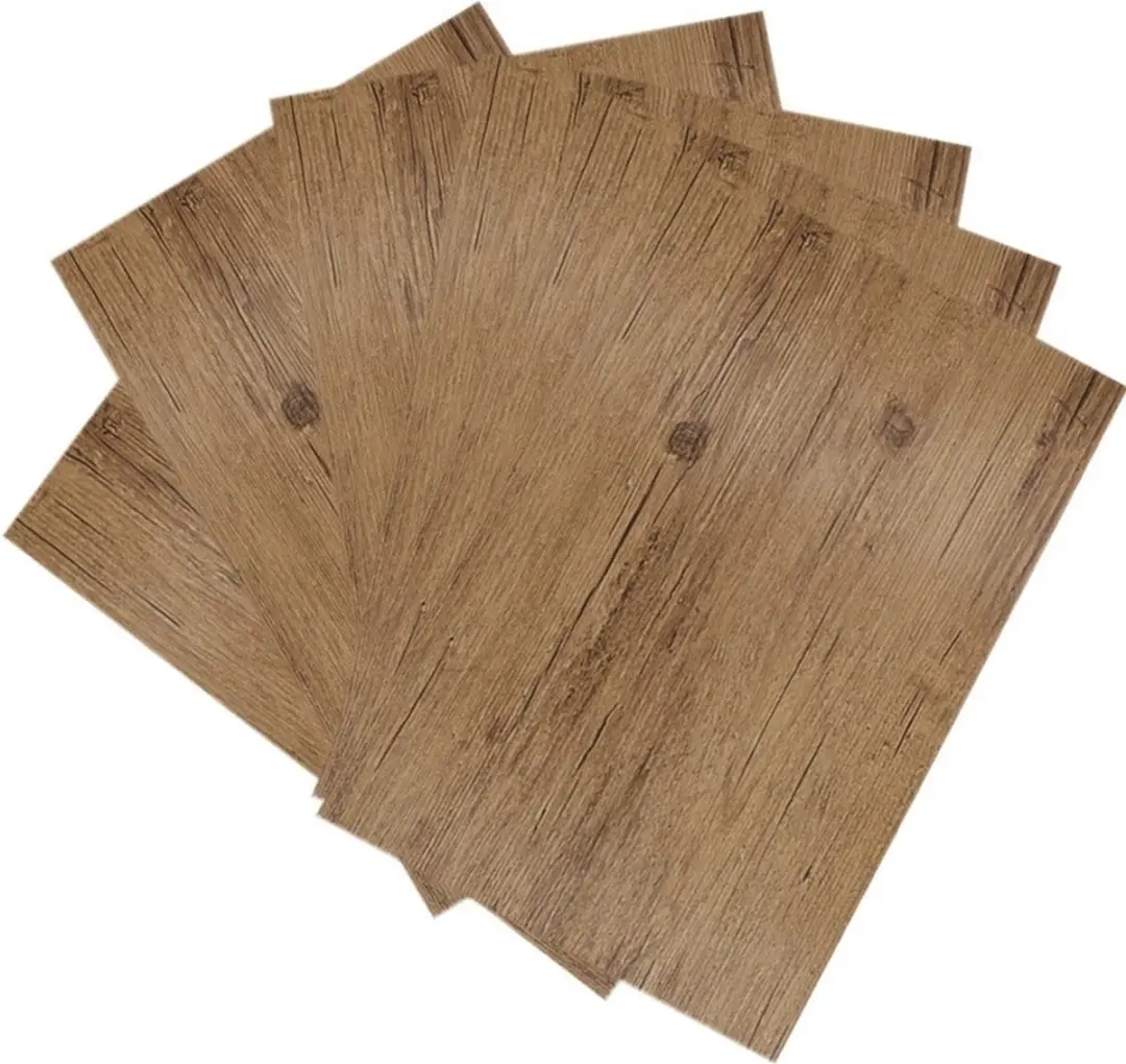 Cosy&Trendy Placemats Lichtbruin Houtprint 45cm - 6 Stuks