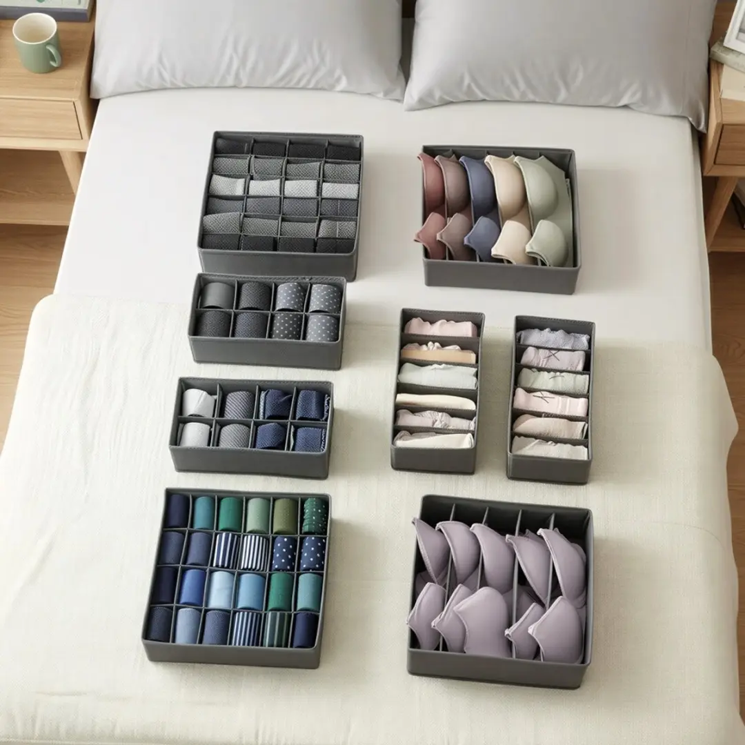 Songmics Ladekast Organizer 8-delig - Grijs