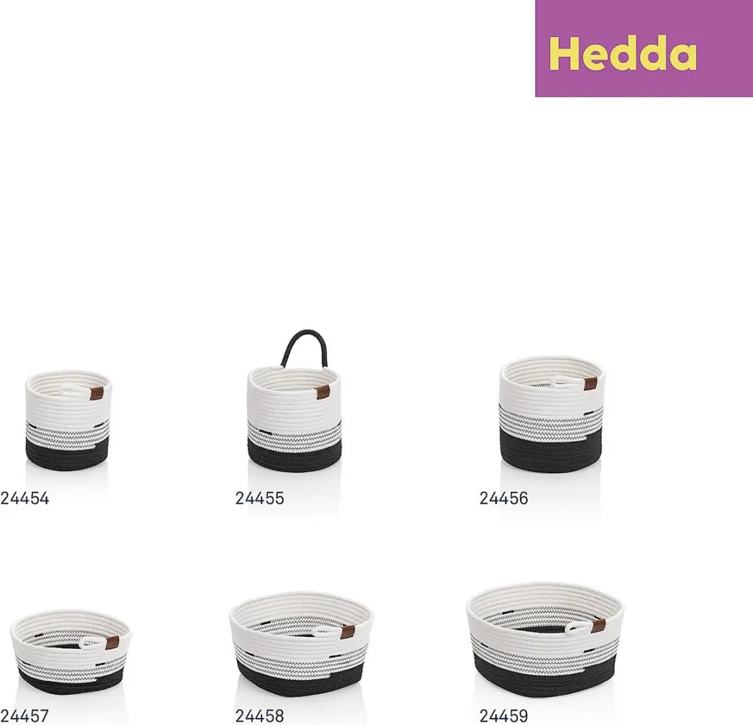 Kela Hedda Mand Ovaal 28x23cm - Wit/Zwart