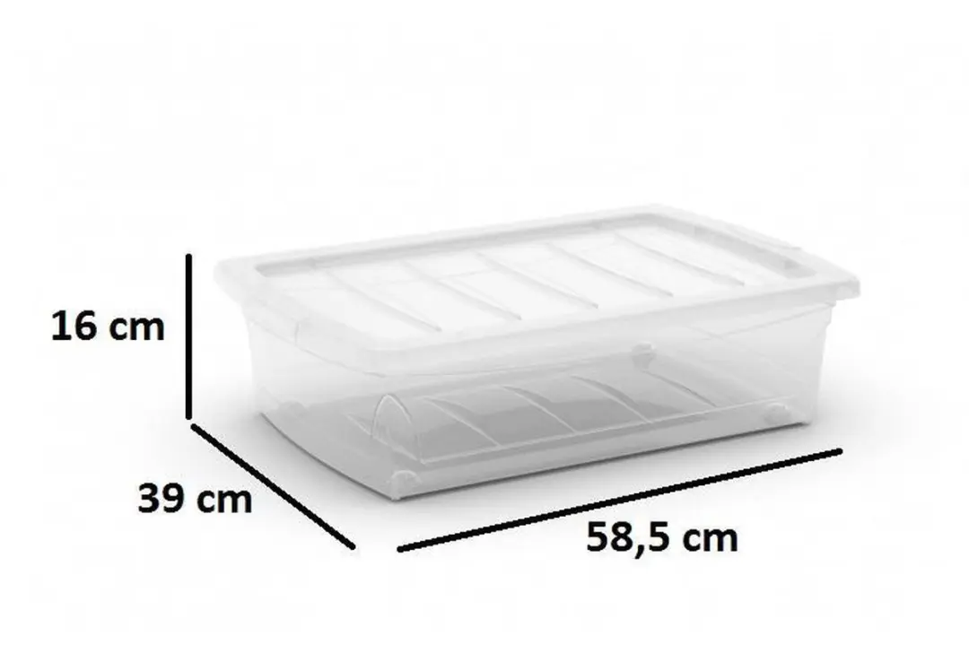 KIS Spinning Box M Opbergbox 30L - Transparant - afbeelding 6 van 6