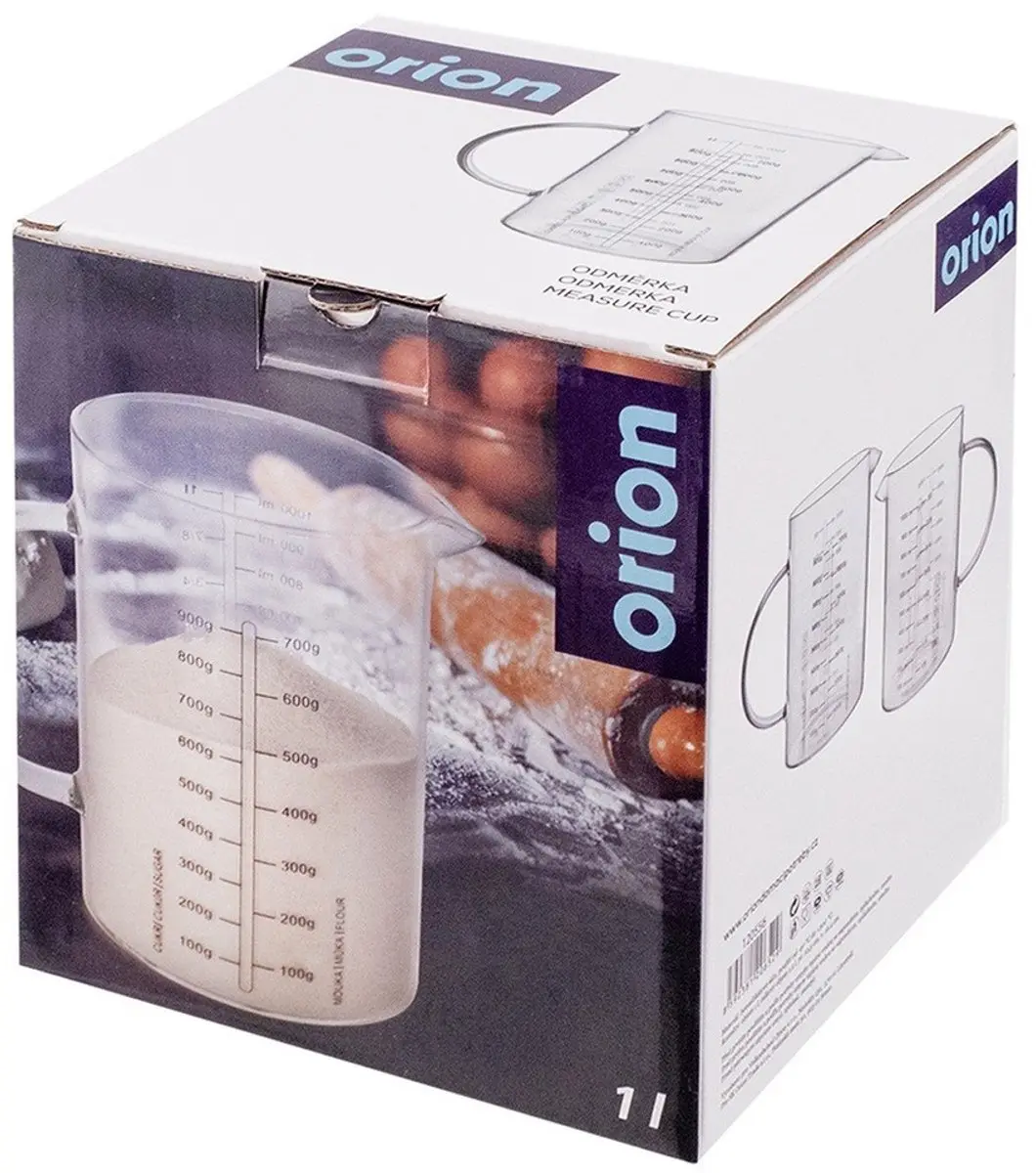 Orion Keuken Maatbeker Borosilicaatglas 1L - Transparant