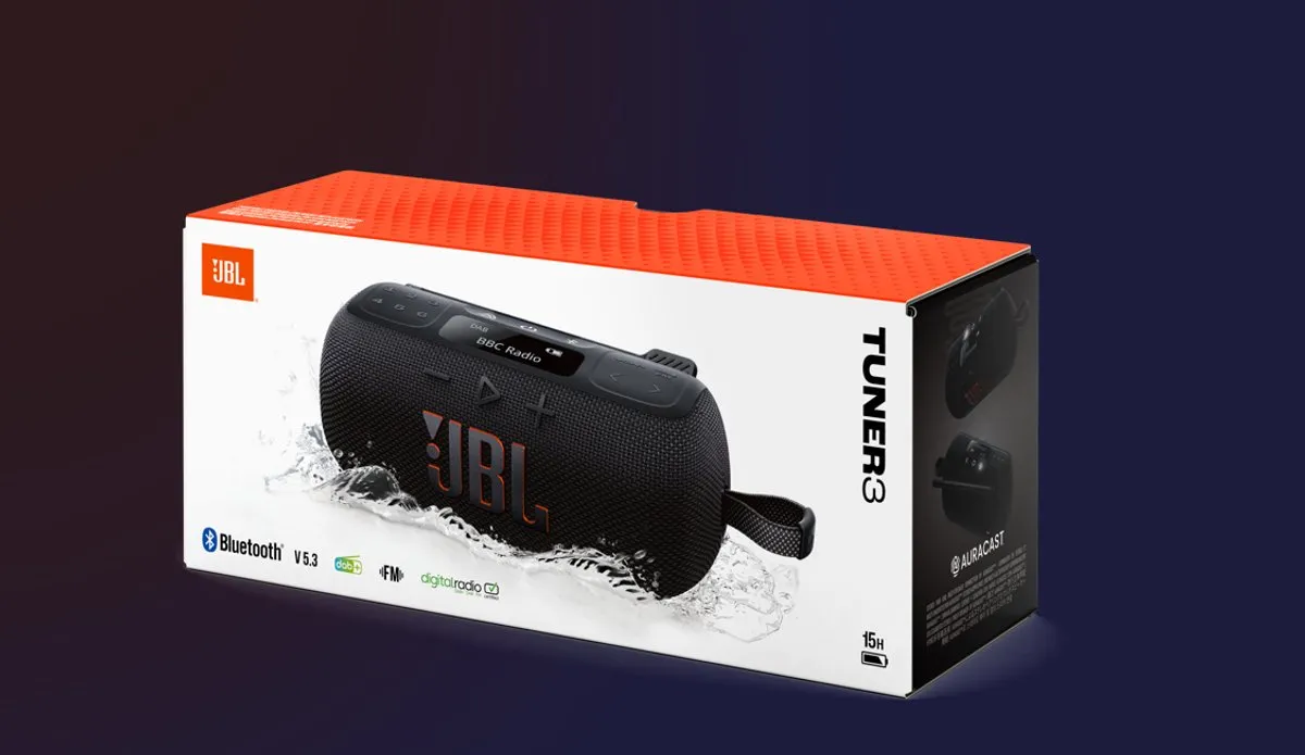 JBL Tuner 3 JBLTUNER3BLK Draagbare DAB/FM-radio - 7W - IP67 - Auracast - Zwart - afbeelding 6 van 6
