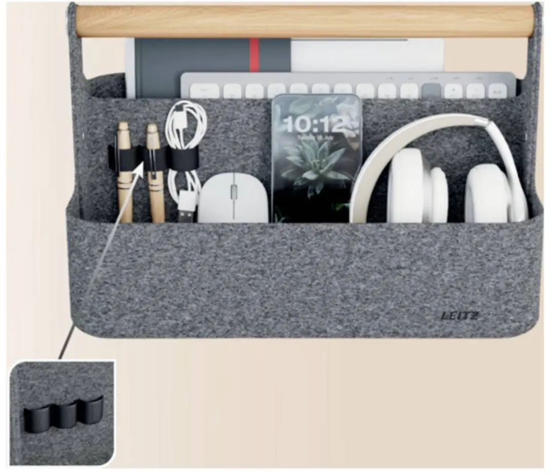 Leitz Draagbare Bureau Organizer Grijs - 2 Vakken