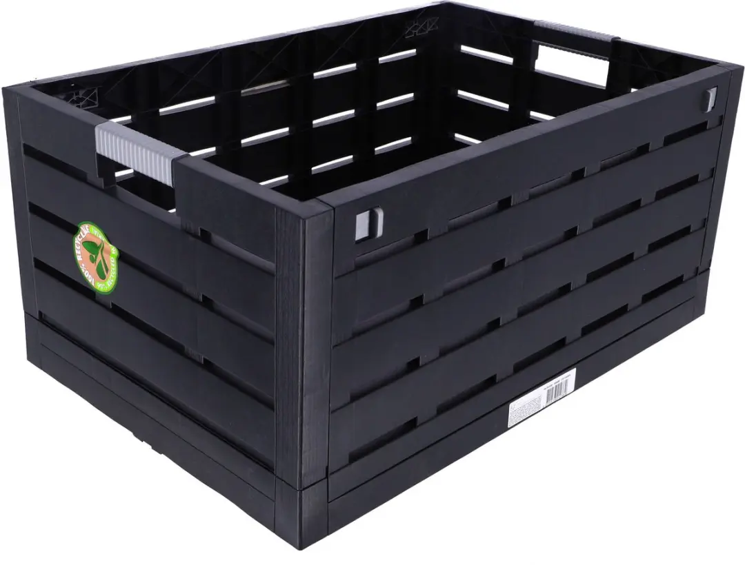 Excellent Houseware Inklapbare Boodschappenkrat Antraciet 60L - afbeelding 5 van 5