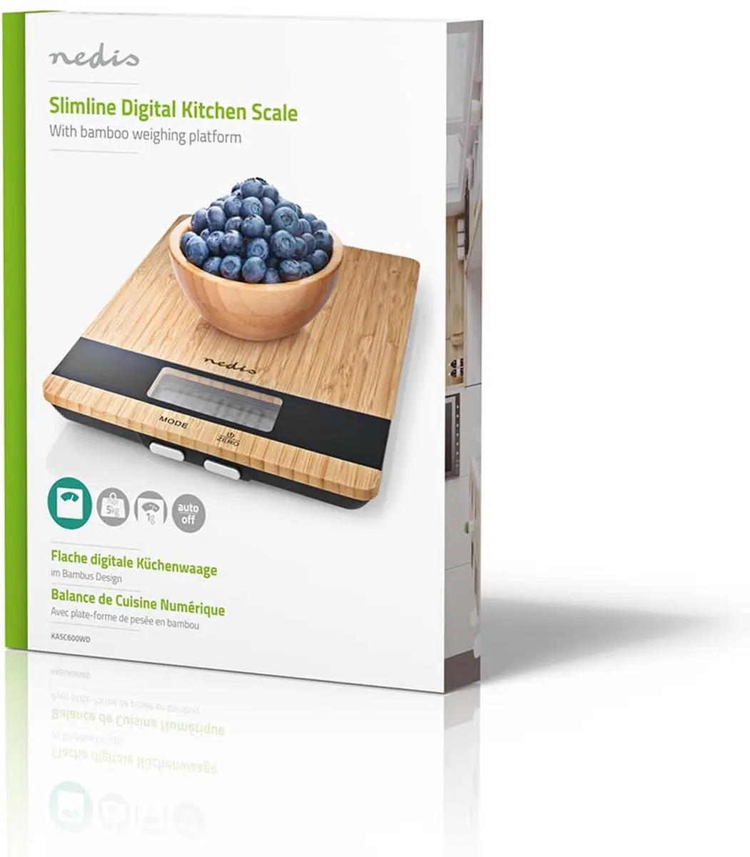 Nedis KASC600WD Keukenweegschaal - Digitaal 5kg - afbeelding 4 van 6