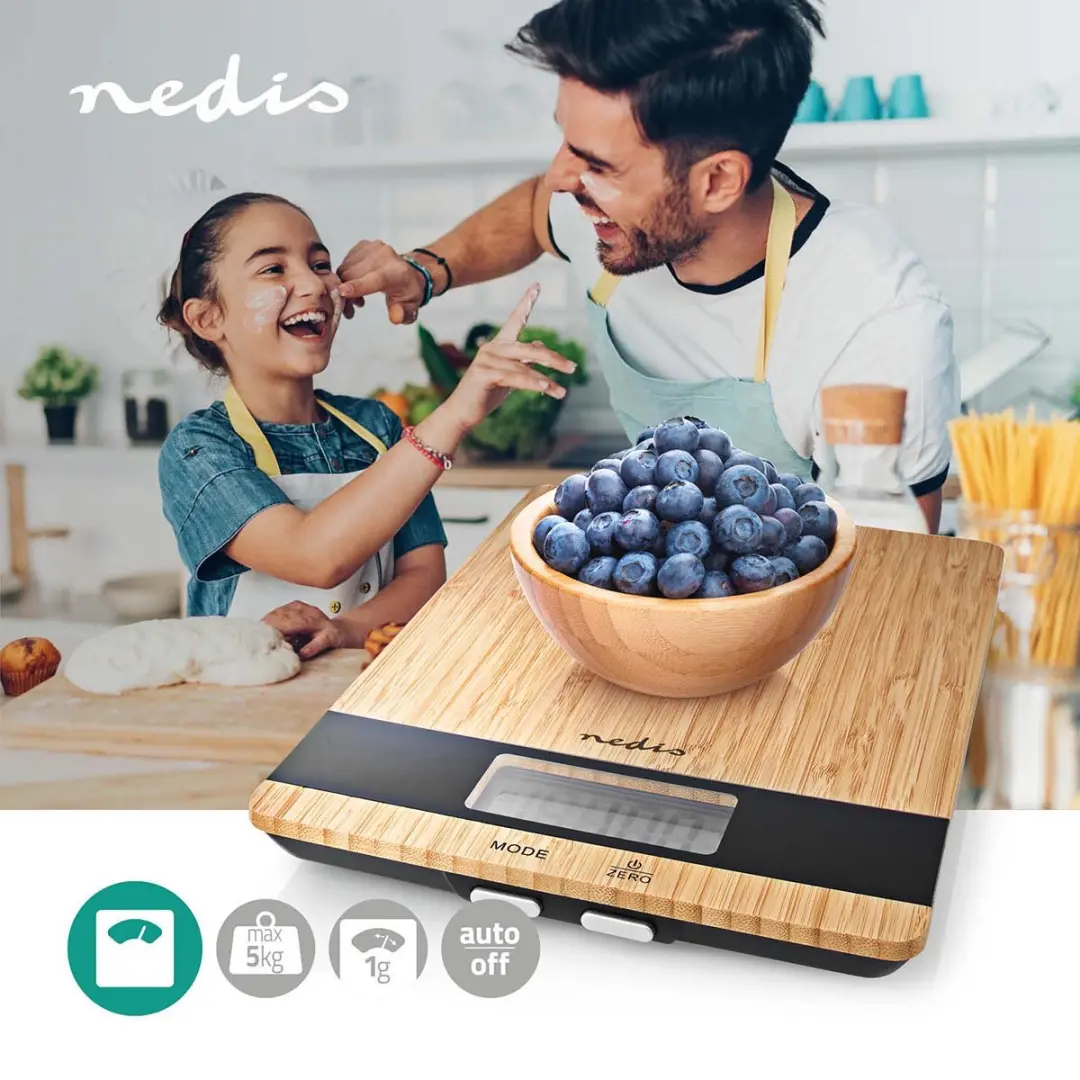 Nedis KASC600WD Keukenweegschaal - Digitaal 5kg - afbeelding 2 van 6