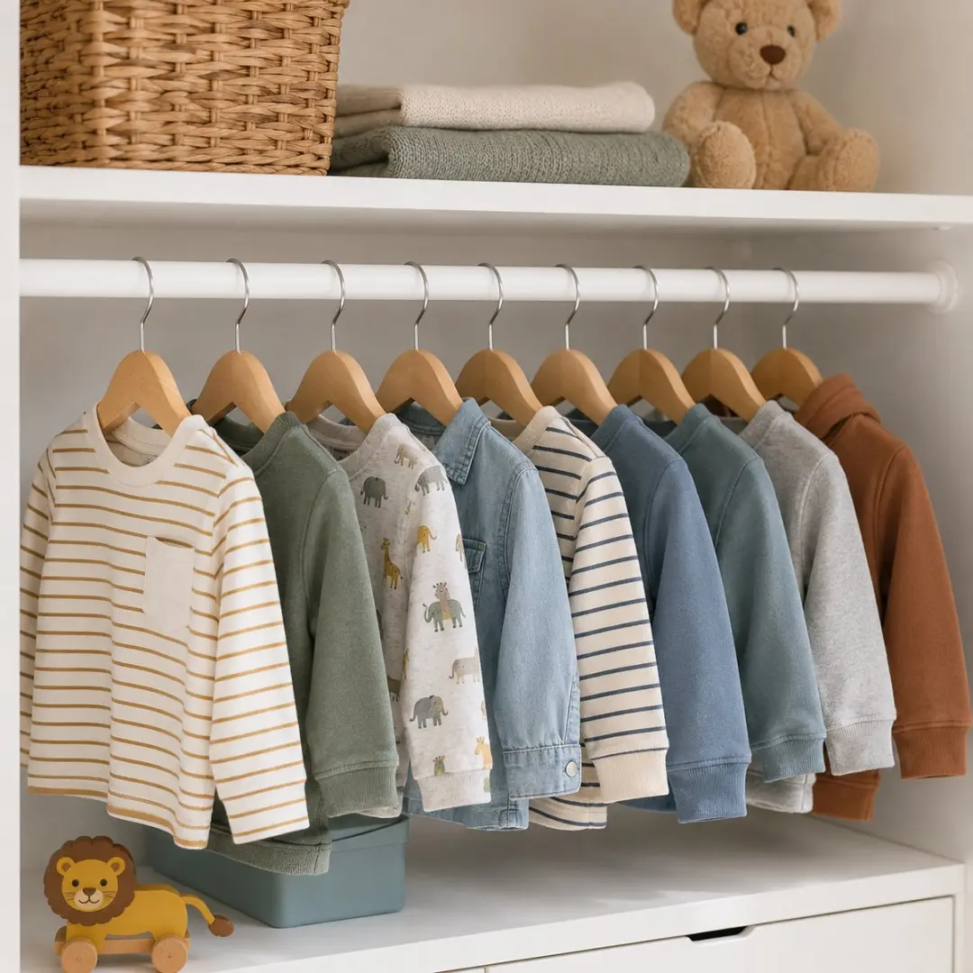 Alpina Kinder Houten Kledinghangers - 6 Stuks