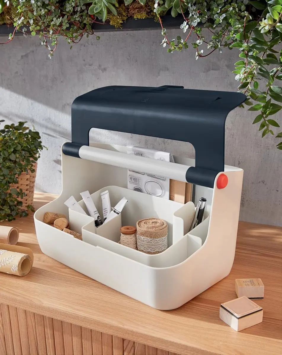 Leitz Cosy Opbergdoos 4 Vakken - Fluweel Grijs - afbeelding 6 van 6
