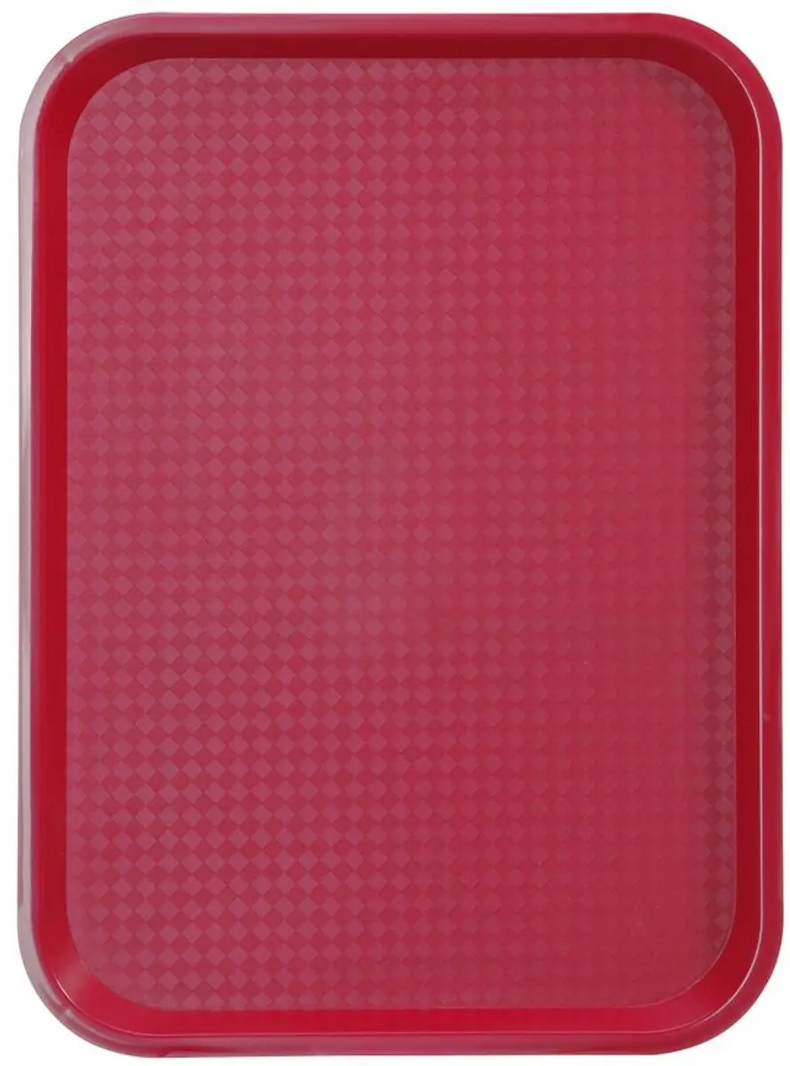 HENDI Medium Fastfood Dienblad Rood 305x415mm Polypropyleen
