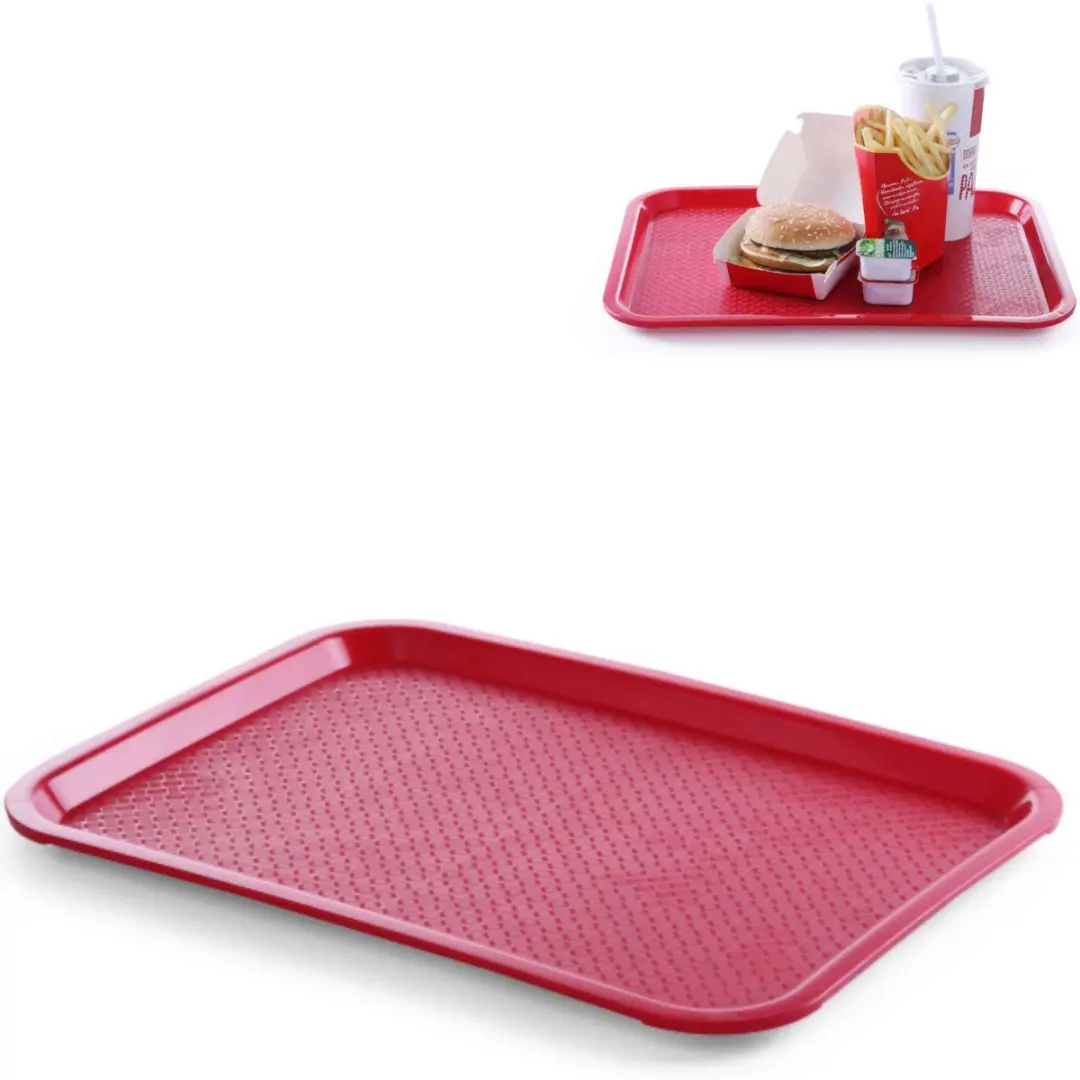HENDI Medium Fastfood Dienblad Rood 305x415mm Polypropyleen