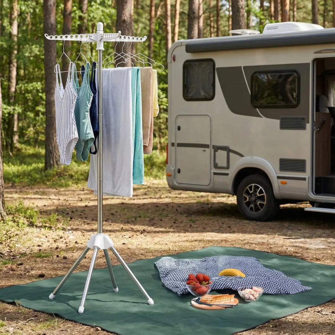 Songmics LLR510W01 Wasrek 3-Armig - Blauw-Zilver - afbeelding 6 van 6