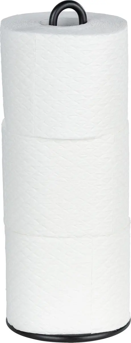 Wenko Keukenrolhouder Staal 12,5x32,5cm - Zwart - afbeelding 3 van 6