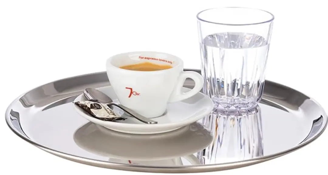 APS Kaffeehaus Dienblad RVS Ø27cm - Vaatwasserbestendig