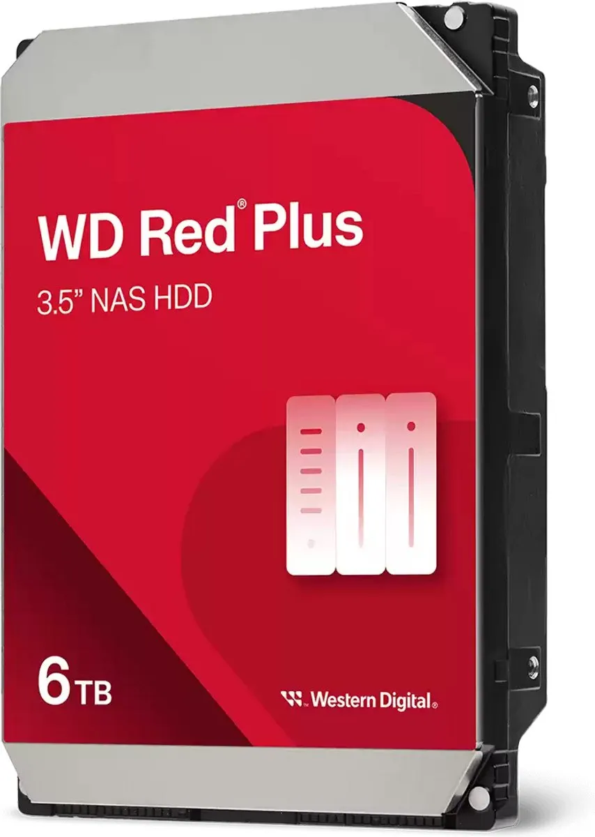 Western Digital Red Plus WD60EFPX NAS HDD 6TB