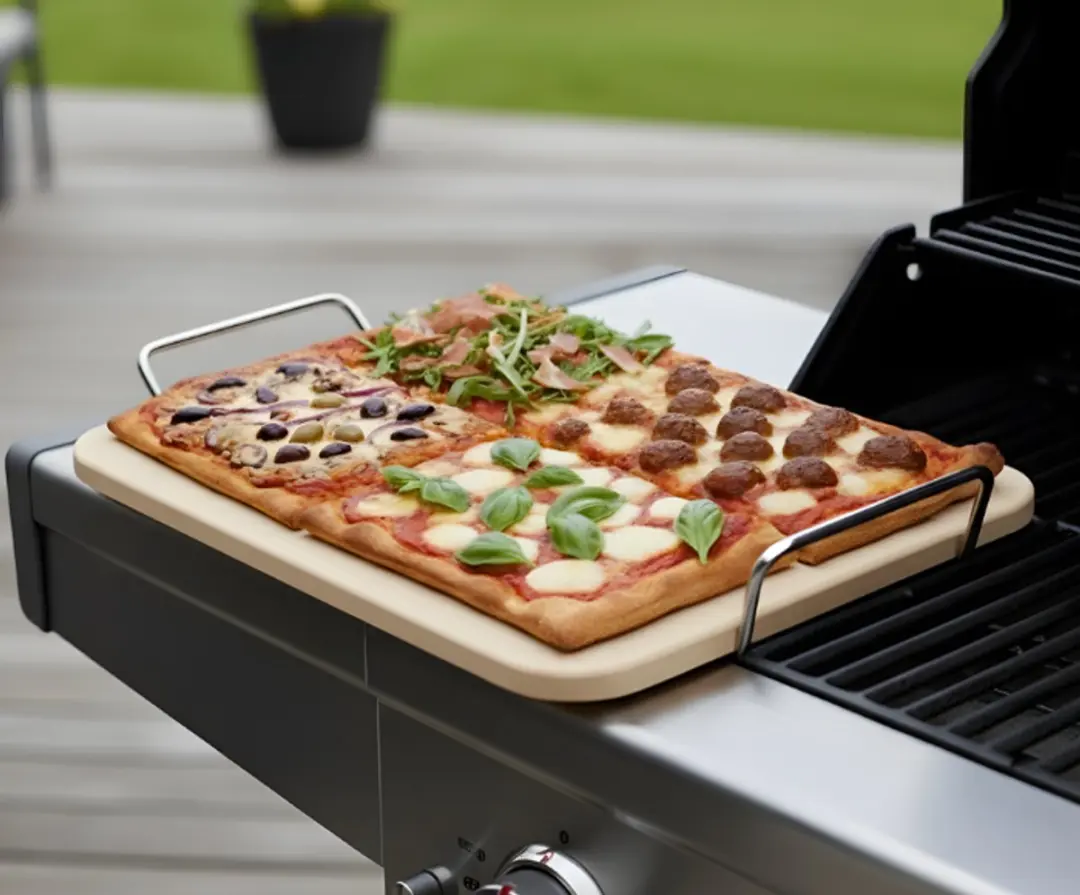 Cookinglife Pizzasteen Italian 38cm - Wit