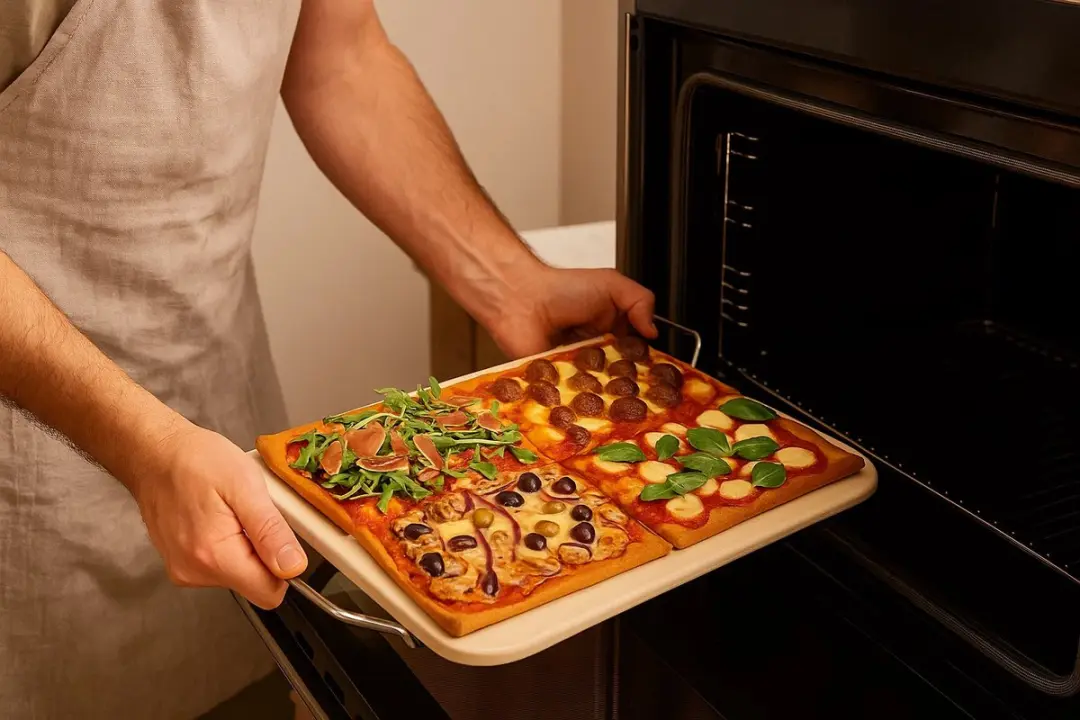 Cookinglife Pizzasteen Italian 38cm - Wit