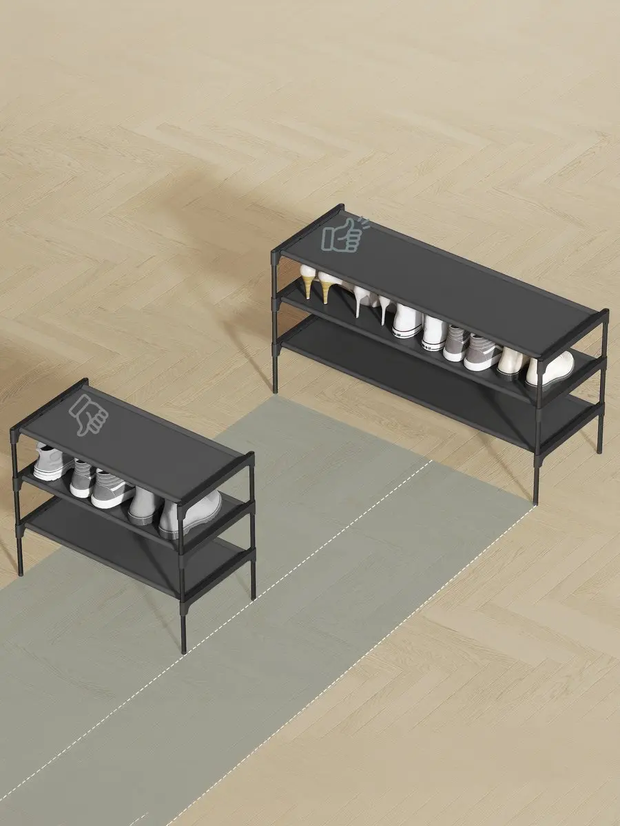 Songmics Schoenenrek 3 Lagen LSH033BH01 - 9 Paar - Zwart