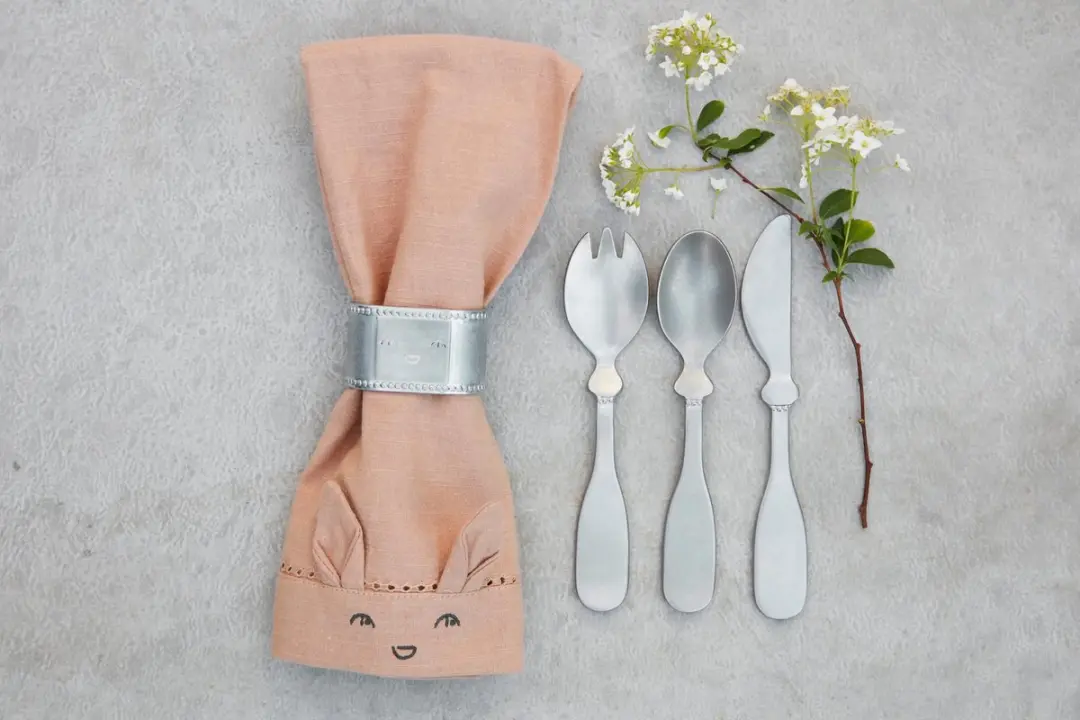 Elodie Stoffenen Baby Servetten 45cm - Faded Rose