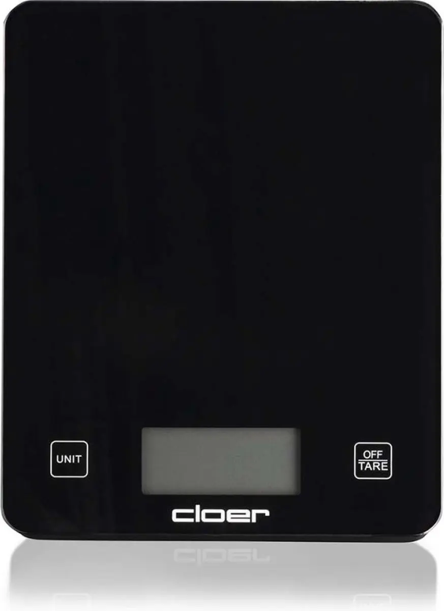 Cloer 6870 Keukenweegschaal - 10 kg - Zwart