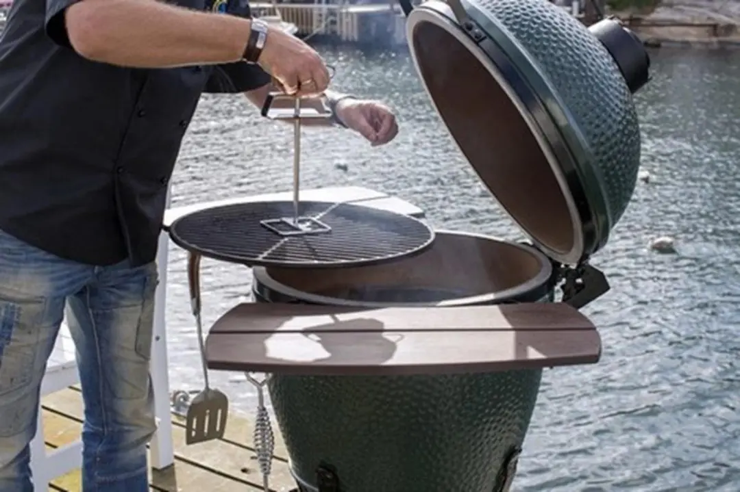 Big Green Egg Grid Lifter Gietijzer - Groen/Zilver