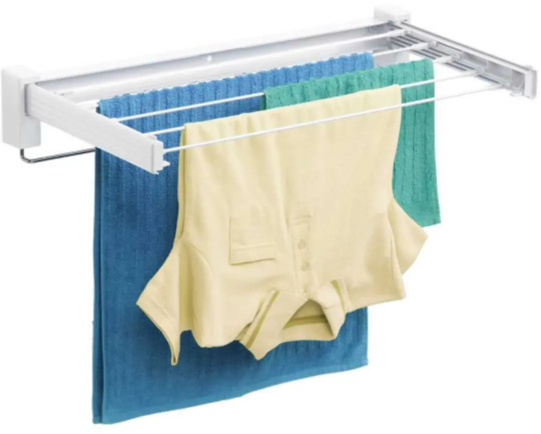 Wenko Wanddroogrek inklapbaar 3770013100 - Wit - afbeelding 4 van 6