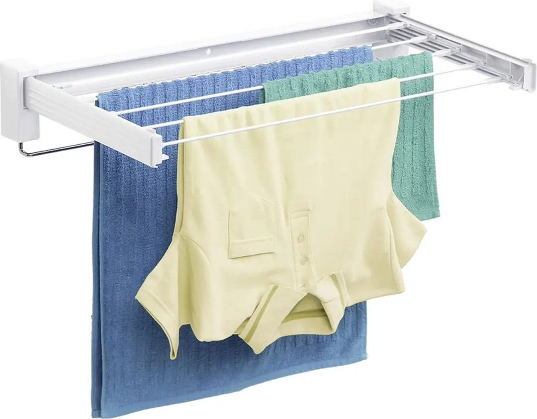 Wenko Wanddroogrek inklapbaar 3770013100 - Wit - afbeelding 2 van 6